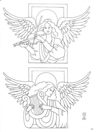 Ангелочки шаблоны, схемы, трафареты для украшения