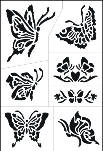 Красивые шаблоны бабочек для вырезания