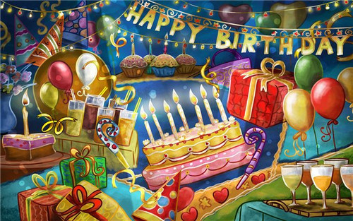 Картинки, открытки и анимация с текстом «Happy Birthday», скачать