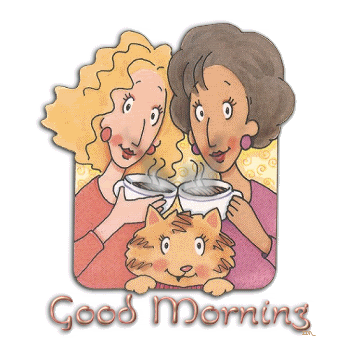Открытки, картинки и анимашки с  надписью «Good Morning»