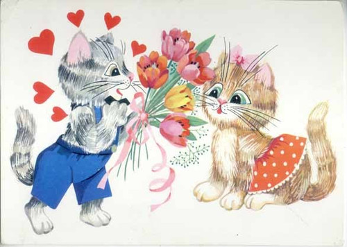 Красивые открытки и анимация с днем кошек