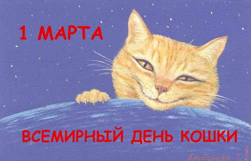 Картинки, открытки и анимация ко дню кошек, скачать бесплатно