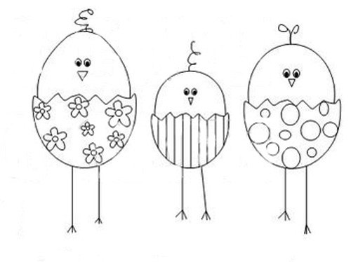 Трафареты картинки на Пасху скачать бесплатно