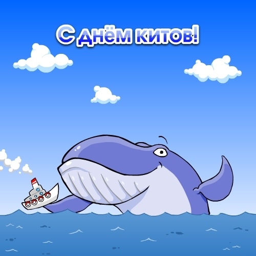 Красивые открытки и анимация с днем китов и дельфинов