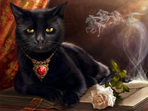 Открытки картинки с днем черной кошки