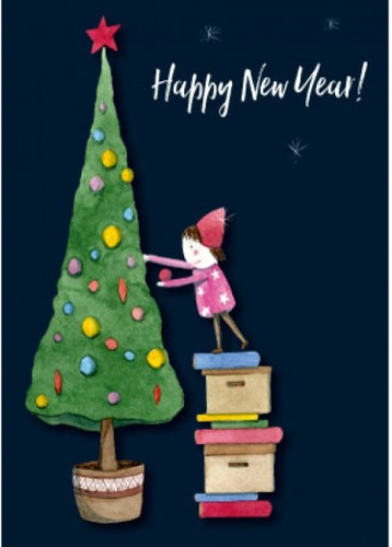 Открытки картинки с английскими надписями Happy New Year скачать