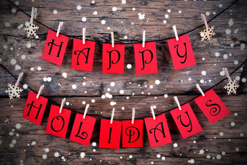 Открытки картинки с английскими надписями Happy Holidays скачать