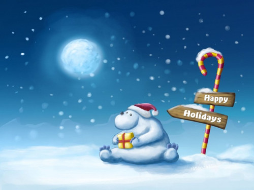 Открытки картинки с английскими надписями Happy Holidays скачать