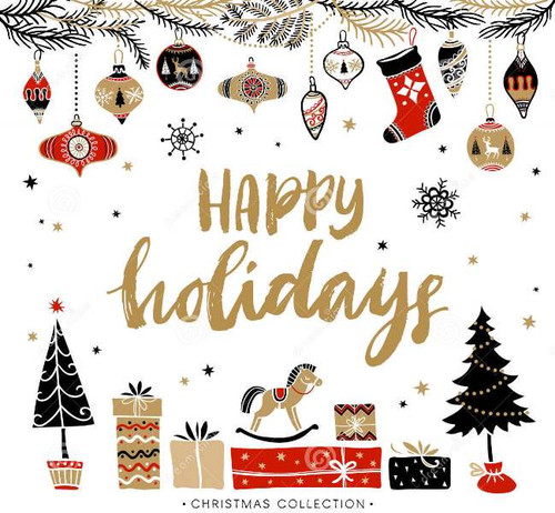 Картинки открытки на английском языке Happy Holidays красивые бесплатн