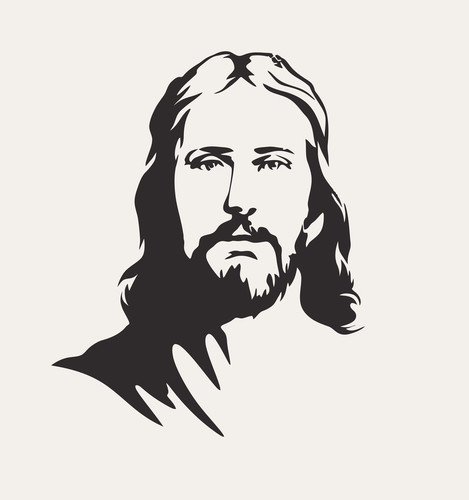 Трафареты рисунки Иисуса Христа скачать бесплатно
