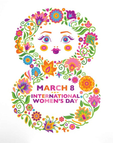 Картинки открытки Happy women's day 8 march красивые бесплатно