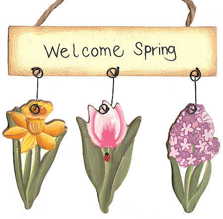 Открытки картинки с надписями Welcome spring скачать