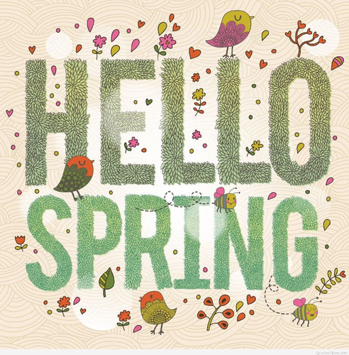 Открытки картинки с надписями Hello spring скачать