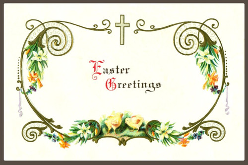 Картинки открытки Easter greetings  скачать