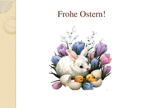Открытки картинки с надписями Frohe Ostern скачать